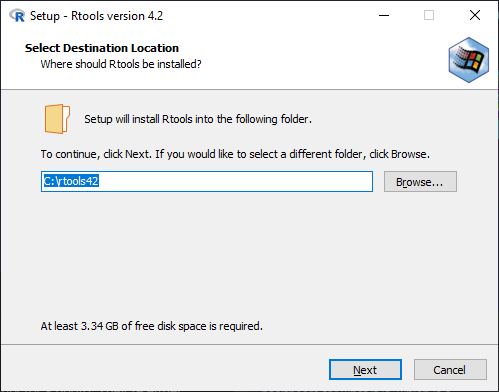 Rtools installer